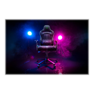 Razer Enki Gaming Chair with Enchanced Customization, Black/Green | Razer Ergonomic Gaming Chair Enki EPU Synthetic Leather Stee Razer Enki Gaming Chair with Enchanced Customization, Black/Green | Razer Ergonomic Gaming Chair Enki EPU Synthetic Leather Stee
