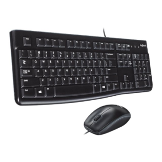 Logitech | Desktop MK120 | Wired keyboard | USB | Mouse included | US | Black Logitech | Desktop MK120 | Wired keyboard | USB | Mouse included | US | Black