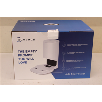 SALE OUT. Ecovacs Auto-Empty Station in White for OZMO T8 Series and N8/T9 Series incl. 2 dust bags | Ecovacs | Auto-Empty Stati SALE OUT. Ecovacs Auto-Empty Station in White for OZMO T8 Series and N8/T9 Series incl. 2 dust bags | Ecovacs | Auto-Empty Stati