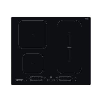 INDESIT | Hob | IB 65B60 NE | Induction | Number of burners/cooking zones 4 | Touch | Timer | Black