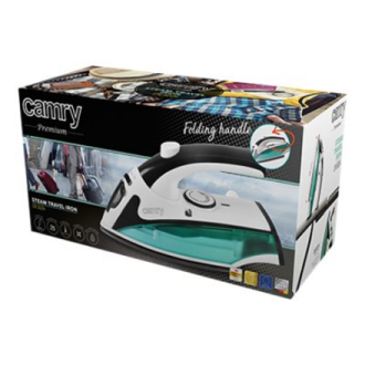 Camry | CR 5024 | Steam Travel iron | 840 W | Water tank capacity 40 ml | White/green/black Camry | CR 5024 | Steam Travel iron | 840 W | Water tank capacity 40 ml | White/green/black