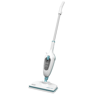 BLACK & DECKER | Steam mop | FSMH13E10-QS | Power 1300 W | Water tank capacity 0.38 L | White/Blue BLACK & DECKER | Steam mop | FSMH13E10-QS | Power 1300 W | Water tank capacity 0.38 L | White/Blue