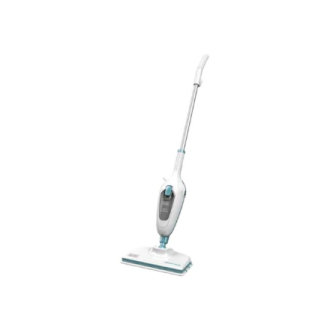 BLACK & DECKER | Steam mop | FSMH13E10-QS | Power 1300 W | Water tank capacity 0.38 L | White/Blue BLACK & DECKER | Steam mop | FSMH13E10-QS | Power 1300 W | Water tank capacity 0.38 L | White/Blue