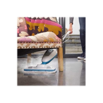 BLACK & DECKER | Steam mop | FSMH13E10-QS | Power 1300 W | Water tank capacity 0.38 L | White/Blue BLACK & DECKER | Steam mop | FSMH13E10-QS | Power 1300 W | Water tank capacity 0.38 L | White/Blue