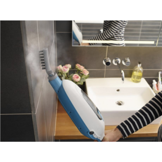 BLACK & DECKER | Steam mop | FSMH13E10-QS | Power 1300 W | Water tank capacity 0.38 L | White/Blue BLACK & DECKER | Steam mop | FSMH13E10-QS | Power 1300 W | Water tank capacity 0.38 L | White/Blue