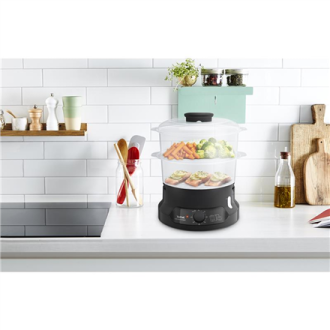 TEFAL | Food Steamer | VC139810 | Black | 800 W | Capacity 6 L | Number of baskets 2 TEFAL | Food Steamer | VC139810 | Black | 800 W | Capacity 6 L | Number of baskets 2