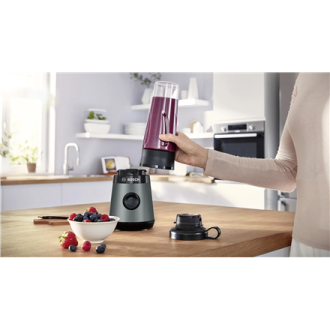 Bosch | VitaPower ToGo Smoothie Maker | MMB2111S | Tabletop | 450 W | Jar material Tritan | Jar capacity 0.6 L | Ice crushing | Bosch | VitaPower ToGo Smoothie Maker | MMB2111S | Tabletop | 450 W | Jar material Tritan | Jar capacity 0.6 L | Ice crushing |