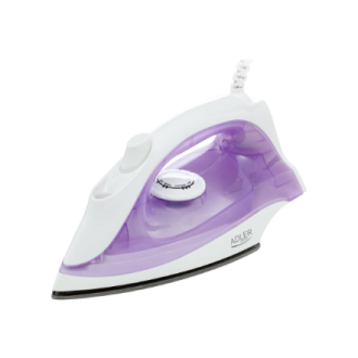 Iron | Adler | AD 5019 | With cord | 1600 W | Water tank capacity 100 ml | Continuous steam 10 g/min | Violet/White Iron | Adler | AD 5019 | With cord | 1600 W | Water tank capacity 100 ml | Continuous steam 10 g/min | Violet/White