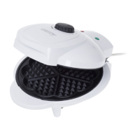 Camry | Waffle maker | CR 3022 | 1000 W | Number of pastry 5 | Heart shaped | White Camry | Waffle maker | CR 3022 | 1000 W | Number of pastry 5 | Heart shaped | White