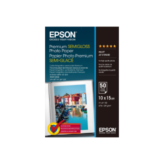 Epson Premium Semigloss Photo Paper 10x15cm, 251g/m2, 50 sheets Epson Premium Semigloss Photo Paper 10x15cm, 251g/m2, 50 sheets