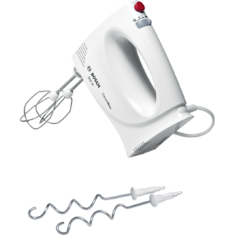 Bosch Hand Mixer MFQ3030 Hand Mixer 350 W Number of speeds 4 Stainless steel/Plastic Turbo mode White Bosch Hand Mixer MFQ3030 Hand Mixer 350 W Number of speeds 4 Stainless steel/Plastic Turbo mode White