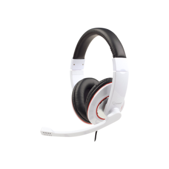 Gembird | MHS-001-GW | Stereo headset | Built-in microphone | 3.5 mm | Glossy white Gembird | MHS-001-GW | Stereo headset | Built-in microphone | 3.5 mm | Glossy white