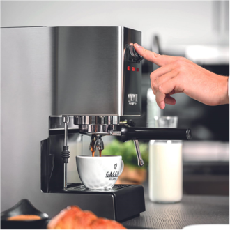 Gaggia | Coffee Maker | RI9481/11 Classic E24 | Pump pressure 15 bar | Built-in milk frother | Semi-automatic | Brushed Stainles Gaggia | Coffee Maker | RI9481/11 Classic E24 | Pump pressure 15 bar | Built-in milk frother | Semi-automatic | Brushed Stainles