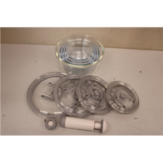 SALE OUT. | Caso | Vacuum freshness containers round | 01187 | Set of 4 | DOES NOT HOLD IS THE VACUUM