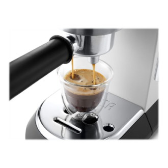 Delonghi | Dedica Pump Espresso | EC685W | Pump pressure 15 bar | Built-in milk frother | Semi-automatic | 1300 W | White Delonghi | Dedica Pump Espresso | EC685W | Pump pressure 15 bar | Built-in milk frother | Semi-automatic | 1300 W | White