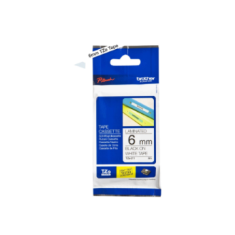 Brother | TZe-211 Laminated Tape | Black on White | TZe | 8 m | 6 cm Brother | TZe-211 Laminated Tape | Black on White | TZe | 8 m | 6 cm