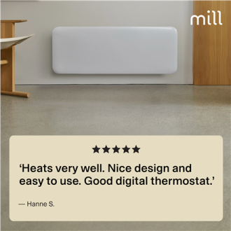 Mill | Heater | IB1200DN Steel | Panel Heater | 1200 W | Number of power levels 1 | Suitable for rooms up to 14-18 m | White | N Mill | Heater | IB1200DN Steel | Panel Heater | 1200 W | Number of power levels 1 | Suitable for rooms up to 14-18 m | White | N