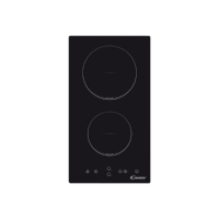 Candy | Domino | CDH 30 | Vitroceramic | Number of burners/cooking zones 2 | Touch | Timer | Black | Display