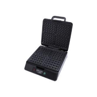 Adler | Waffle maker | AD 3036 | 1500 W | Number of pastry 4 | Belgium | Black Adler | Waffle maker | AD 3036 | 1500 W | Number of pastry 4 | Belgium | Black