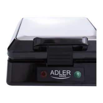 Adler | Waffle maker | AD 3036 | 1500 W | Number of pastry 4 | Belgium | Black Adler | Waffle maker | AD 3036 | 1500 W | Number of pastry 4 | Belgium | Black