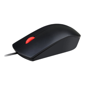 Lenovo Essential USB Wired Mouse, 1600 DPI, 1.8 m, 3 Buttons, Black | Lenovo | Essential USB Mouse | Optical sensor | wired | Bl Lenovo Essential USB Wired Mouse, 1600 DPI, 1.8 m, 3 Buttons, Black | Lenovo | Essential USB Mouse | Optical sensor | wired | Bl