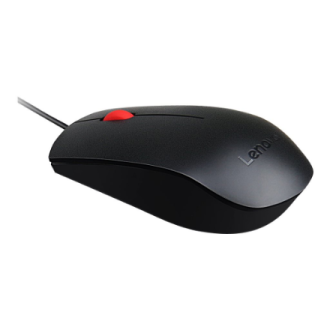Lenovo Essential USB Wired Mouse, 1600 DPI, 1.8 m, 3 Buttons, Black | Lenovo | Essential USB Mouse | Optical sensor | wired | Bl Lenovo Essential USB Wired Mouse, 1600 DPI, 1.8 m, 3 Buttons, Black | Lenovo | Essential USB Mouse | Optical sensor | wired | Bl