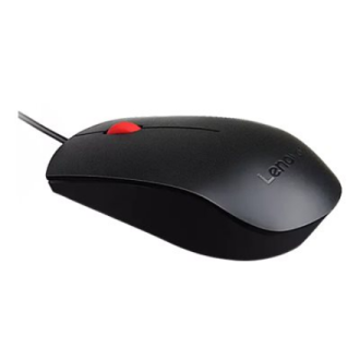 Lenovo Essential USB Wired Mouse, 1600 DPI, 1.8 m, 3 Buttons, Black | Lenovo | Essential USB Mouse | Optical sensor | wired | Bl Lenovo Essential USB Wired Mouse, 1600 DPI, 1.8 m, 3 Buttons, Black | Lenovo | Essential USB Mouse | Optical sensor | wired | Bl