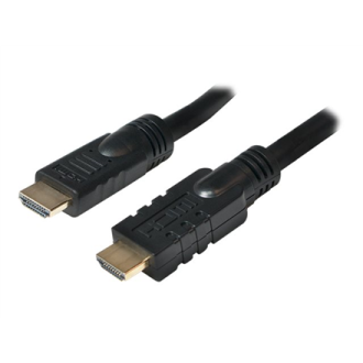 Logilink, CHA0020, 20m, Active, HDMI cable, type A male, - HDMI type A male, black. | Logilink | HDMI to HDMI | 20 m Logilink, CHA0020, 20m, Active, HDMI cable, type A male, - HDMI type A male, black. | Logilink | HDMI to HDMI | 20 m