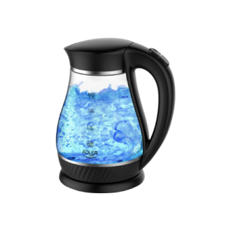 Adler | Kettle | AD 1274 | Standard | 2200 W | 1.7 L | Plastic/Glass | 360 rotational base | Black/ transparent Adler | Kettle | AD 1274 | Standard | 2200 W | 1.7 L | Plastic/Glass | 360 rotational base | Black/ transparent