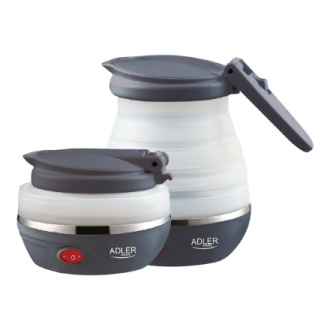 Adler | Travel kettle | AD 1279 | Electric | 750 W | 0.6 L | Silicon | White Adler | Travel kettle | AD 1279 | Electric | 750 W | 0.6 L | Silicon | White