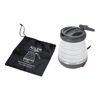 Adler | Travel kettle | AD 1279 | Electric | 750 W | 0.6 L | Silicon | White Adler | Travel kettle | AD 1279 | Electric | 750 W | 0.6 L | Silicon | White