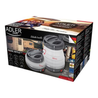 Adler | Travel kettle | AD 1279 | Electric | 750 W | 0.6 L | Silicon | White Adler | Travel kettle | AD 1279 | Electric | 750 W | 0.6 L | Silicon | White