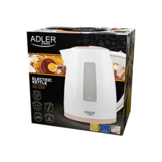 Adler | Kettle | AD 1264 | Standard | 2200 W | 1.7 L | Plastic | 360 rotational base | White Adler | Kettle | AD 1264 | Standard | 2200 W | 1.7 L | Plastic | 360 rotational base | White