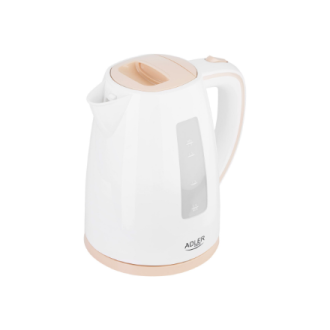 Adler | Kettle | AD 1264 | Standard | 2200 W | 1.7 L | Plastic | 360 rotational base | White Adler | Kettle | AD 1264 | Standard | 2200 W | 1.7 L | Plastic | 360 rotational base | White