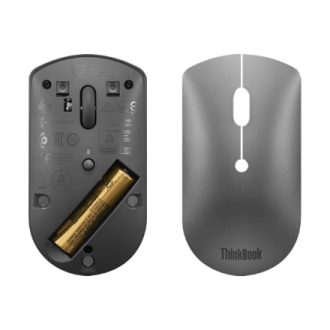 Lenovo | ThinkBook Bluetooth Silent Mouse | Wireless | Bluetooth 5.0 | Iron Grey | 1 year(s) Lenovo | ThinkBook Bluetooth Silent Mouse | Wireless | Bluetooth 5.0 | Iron Grey | 1 year(s)