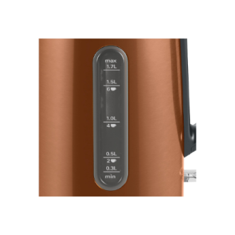 Bosch | Kettle | TWK4P439 | Electric | 2400 W | 1.7 L | Stainless steel | 360 rotational base | Copper Bosch | Kettle | TWK4P439 | Electric | 2400 W | 1.7 L | Stainless steel | 360 rotational base | Copper