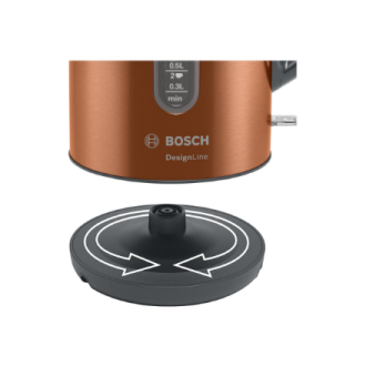 Bosch | Kettle | TWK4P439 | Electric | 2400 W | 1.7 L | Stainless steel | 360 rotational base | Copper Bosch | Kettle | TWK4P439 | Electric | 2400 W | 1.7 L | Stainless steel | 360 rotational base | Copper