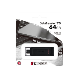 Kingston | DataTraveler 70 | 64 GB | USB-C | Black Kingston | DataTraveler 70 | 64 GB | USB-C | Black
