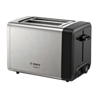 Bosch | DesignLine Toaster | TAT4P420 | Power 970 W | Number of slots 2 | Housing material Stainless Steel | Stainless steel/Bla Bosch | DesignLine Toaster | TAT4P420 | Power 970 W | Number of slots 2 | Housing material Stainless Steel | Stainless steel/Bla
