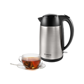 Bosch | Kettle | DesignLine TWK3P420 | Electric | 2400 W | 1.7 L | Stainless steel | 360 rotational base | Stainless steel/Black Bosch | Kettle | DesignLine TWK3P420 | Electric | 2400 W | 1.7 L | Stainless steel | 360 rotational base | Stainless steel/Black