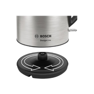 Bosch | Kettle | DesignLine TWK3P420 | Electric | 2400 W | 1.7 L | Stainless steel | 360 rotational base | Stainless steel/Black Bosch | Kettle | DesignLine TWK3P420 | Electric | 2400 W | 1.7 L | Stainless steel | 360 rotational base | Stainless steel/Black