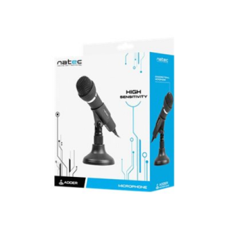 Natec | Microphone | NMI-0776 Adder | Black | Wired Natec | Microphone | NMI-0776 Adder | Black | Wired