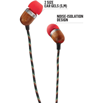 Marley | Earbuds | Smile Jamaica | Wired | In-ear | Microphone | Red Marley | Earbuds | Smile Jamaica | Wired | In-ear | Microphone | Red