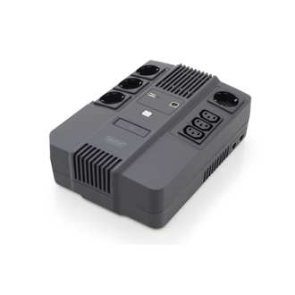 Digitus | All-in-One UPS | All-in-One UPS, 800VA/480W, LED 12V/9Ah x1, 4x CEE 7/7,3x IEC C13, USB, RJ45 | 800 VA | 480 W Digitus | All-in-One UPS | All-in-One UPS, 800VA/480W, LED 12V/9Ah x1, 4x CEE 7/7,3x IEC C13, USB, RJ45 | 800 VA | 480 W