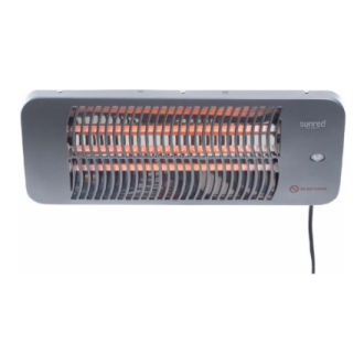 SUNRED | Heater | LUG-2000W, Lugo Quartz Wall | Infrared | 2000 W | Grey | IP24 SUNRED | Heater | LUG-2000W, Lugo Quartz Wall | Infrared | 2000 W | Grey | IP24
