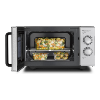 Caso | Ceramic Microwave Oven with Grill | MG 25 Ecostyle | Free standing | 25 L | 900 W | Grill | Silver Caso | Ceramic Microwave Oven with Grill | MG 25 Ecostyle | Free standing | 25 L | 900 W | Grill | Silver