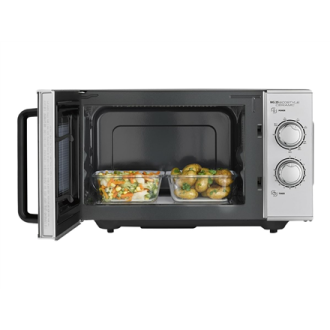 Caso | Ceramic Microwave Oven with Grill | MG 25 Ecostyle | Free standing | 25 L | 900 W | Grill | Silver Caso | Ceramic Microwave Oven with Grill | MG 25 Ecostyle | Free standing | 25 L | 900 W | Grill | Silver