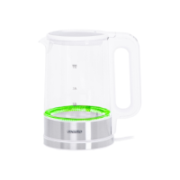 Mesko | Kettle | MS 1301w | Electric | 1850 W | 1.7 L | Glass/Stainless steel | 360 rotational base | White Mesko | Kettle | MS 1301w | Electric | 1850 W | 1.7 L | Glass/Stainless steel | 360 rotational base | White