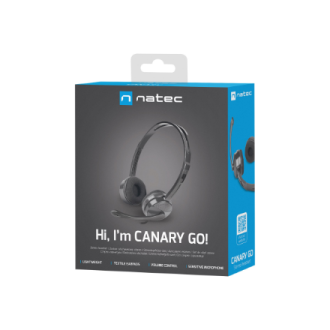 Natec | Headset | Canary Go | Yes | Wired | On-Ear | 3.5 mm Natec | Headset | Canary Go | Yes | Wired | On-Ear | 3.5 mm