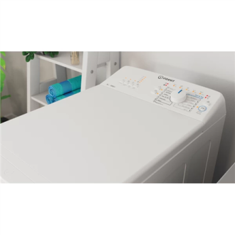 INDESIT | Washing machine | BTW L60400 EE/N | Energy efficiency class C | Top loading | Washing capacity 6 kg | 951 RPM | Depth INDESIT | Washing machine | BTW L60400 EE/N | Energy efficiency class C | Top loading | Washing capacity 6 kg | 951 RPM | Depth